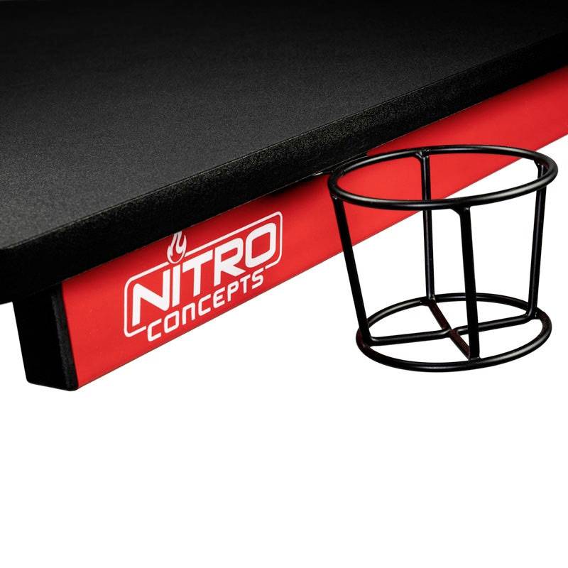 Nitro Concepts D12 Gaming-Tisch Schwarz/Rot