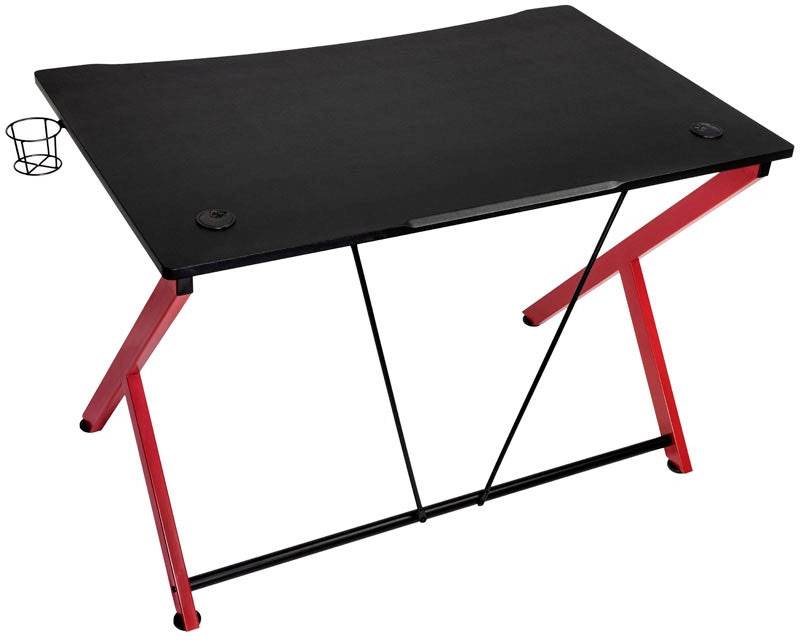 Nitro Concepts D12 Gaming-Tisch Schwarz/Rot