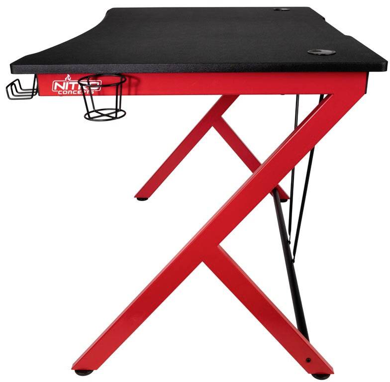 Nitro Concepts D12 Gaming-Tisch Schwarz/Rot
