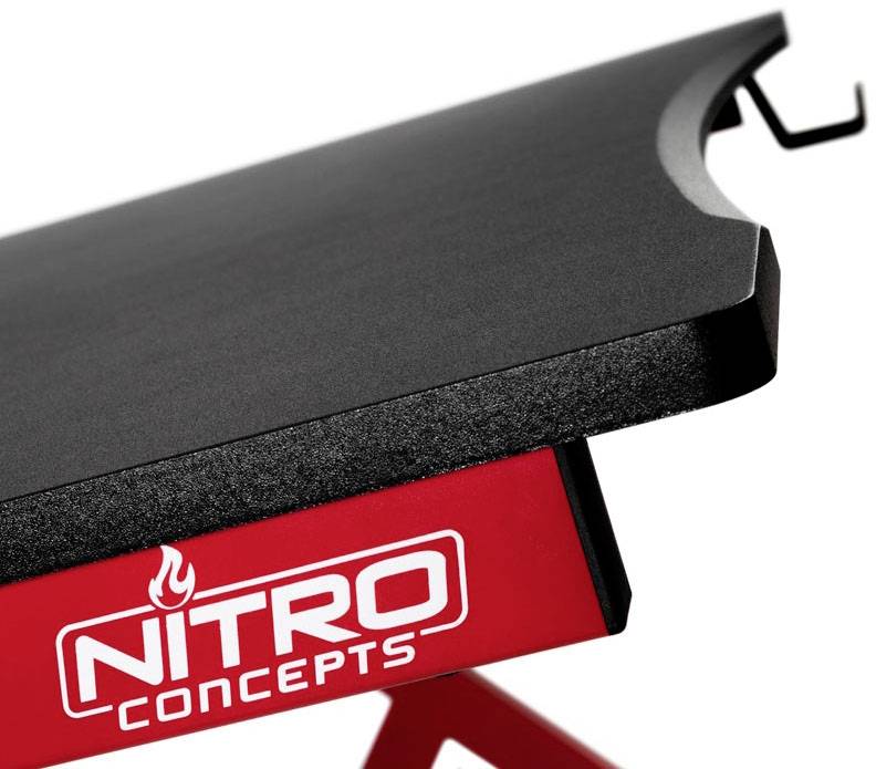 Nitro Concepts D12 Gaming-Tisch Schwarz/Rot