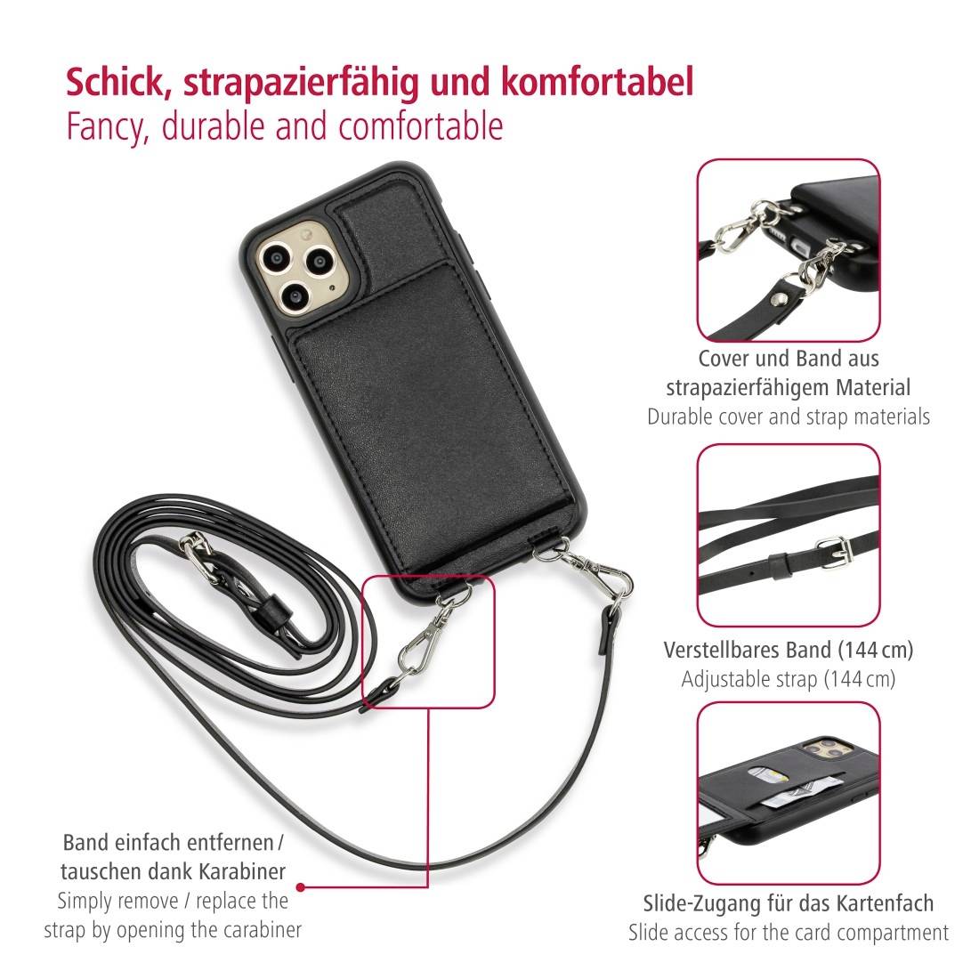 Hama Mirror Cover Apple iPhone 6 Plus Schwarz 188764