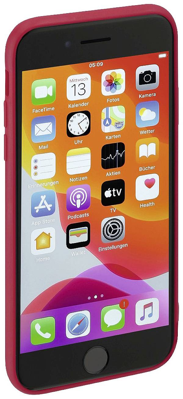 Hama Finest Feel Cover Apple iPhone 6, iPhone 6S, iPhone 7, iPhone 8, iPhone SE (2020) Rot 195326