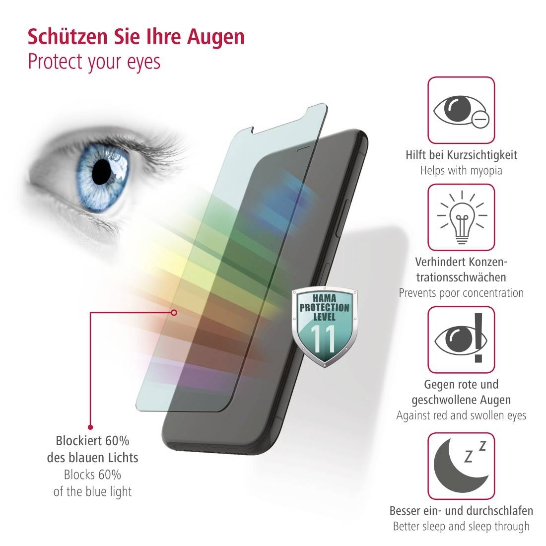 Hama 3D-Full-Screen 188656 Displayschutzglas Passend für Handy-Modell: Apple iPhone XR/11 1St.