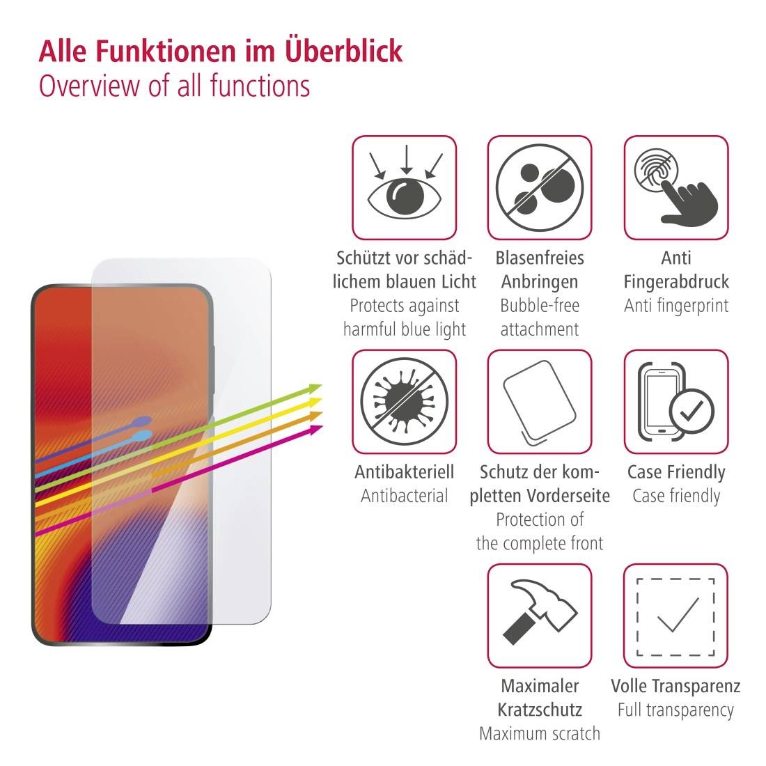 Hama 3D-Full-Screen 188656 Displayschutzglas Passend für Handy-Modell: Apple iPhone XR/11 1St.