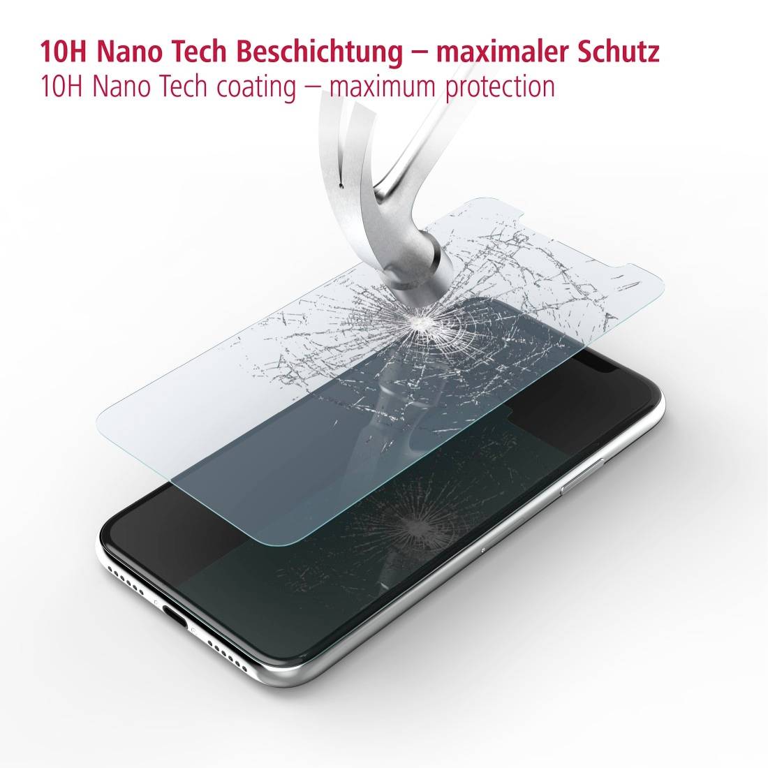 Hama 3D-Full-Screen 188656 Displayschutzglas Passend für Handy-Modell: Apple iPhone XR/11 1St.