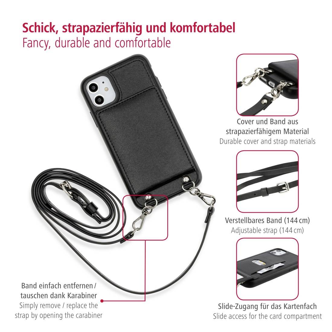 Hama Mirror Cover Apple iPhone 11 Schwarz 188763