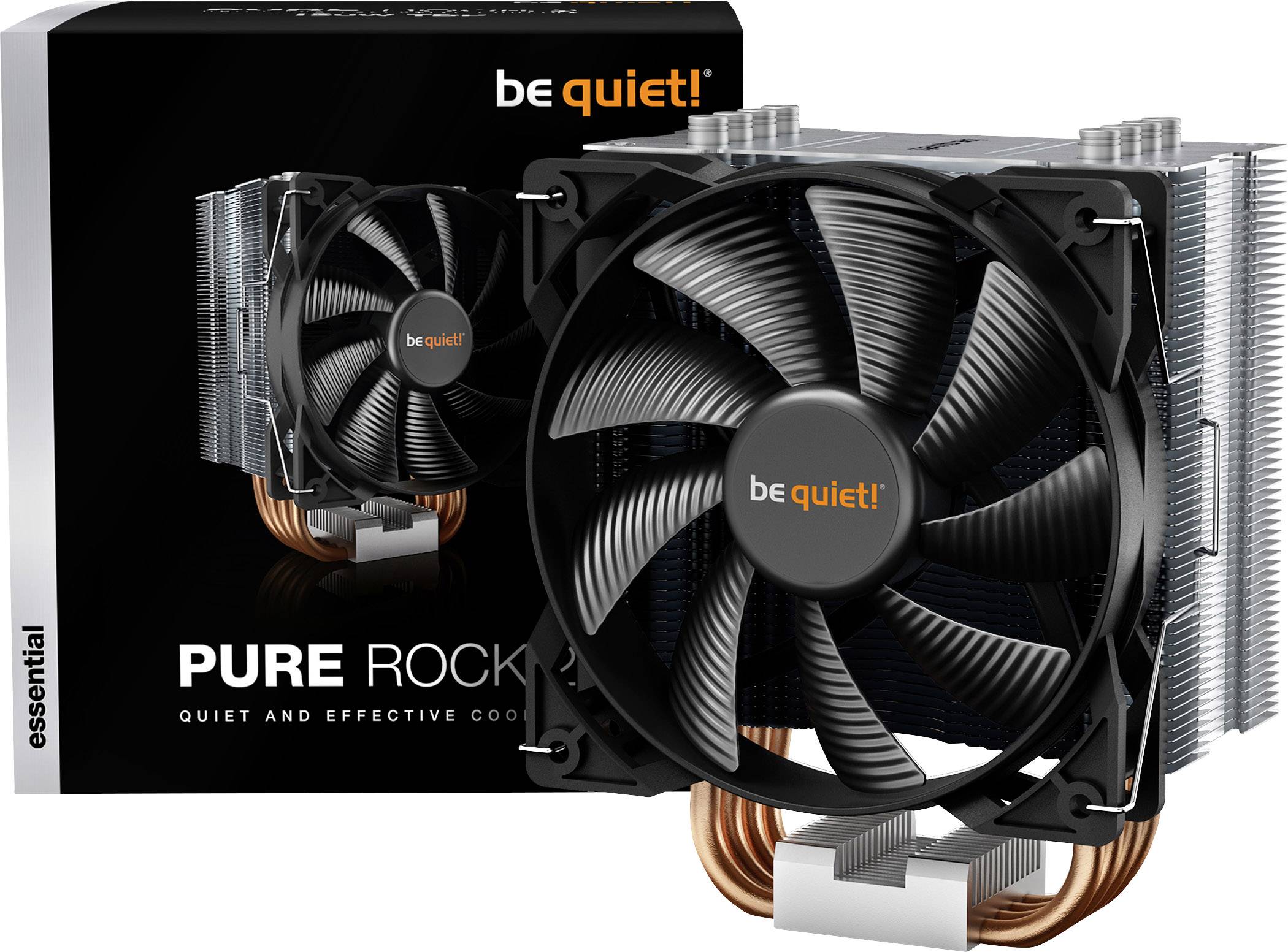 BeQuiet PURE ROCK 2 Chipsatz-Kühler mit Lüfter AMD® AM5, AMD® AM4, Intel® LGA 2066, Intel® LGA 2011-V3, Intel® LGA 1700, Intel® LGA 1200, Int
