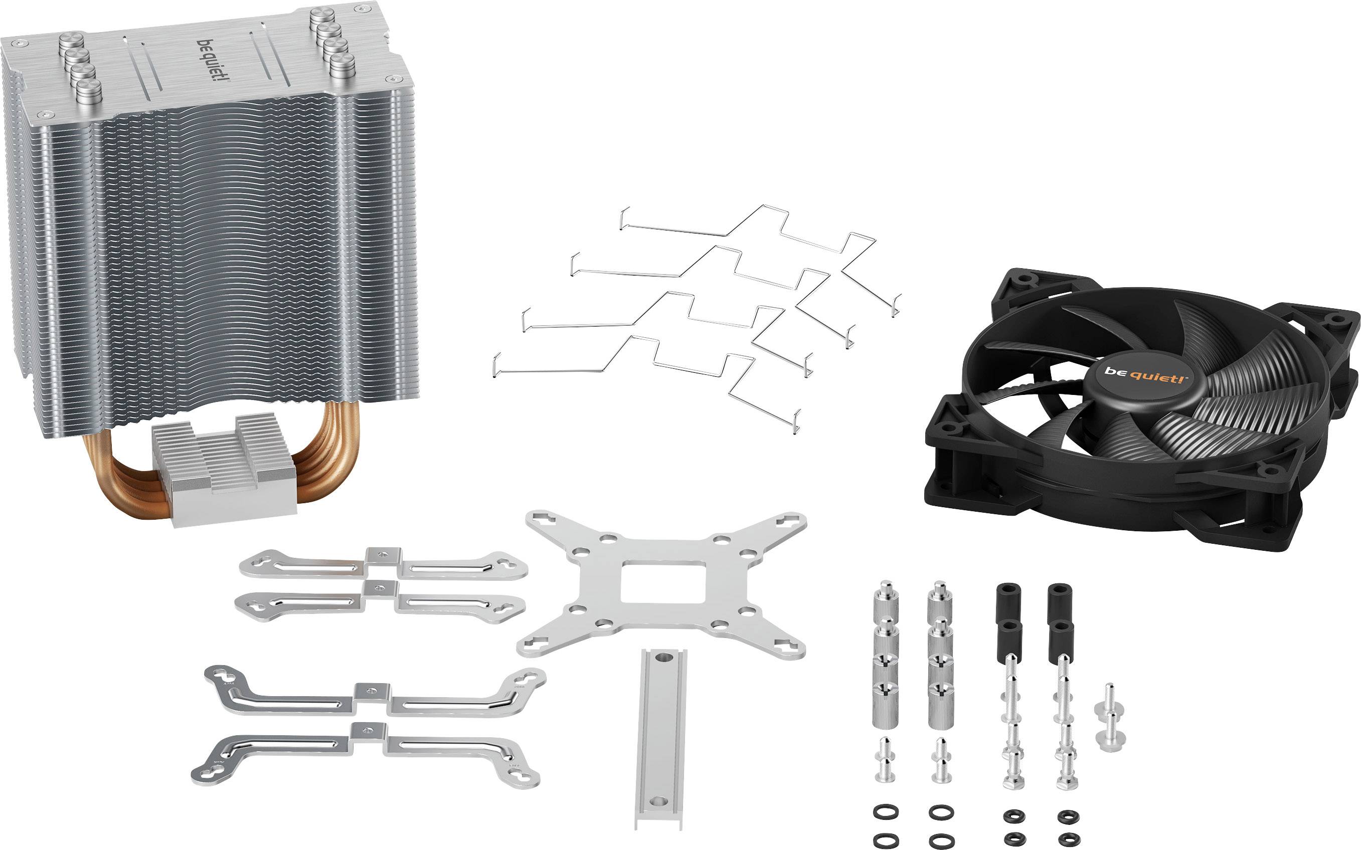 BeQuiet PURE ROCK 2 Chipsatz-Kühler mit Lüfter AMD® AM5, AMD® AM4, Intel® LGA 2066, Intel® LGA 2011-V3, Intel® LGA 1700, Intel® LGA 1200, Int