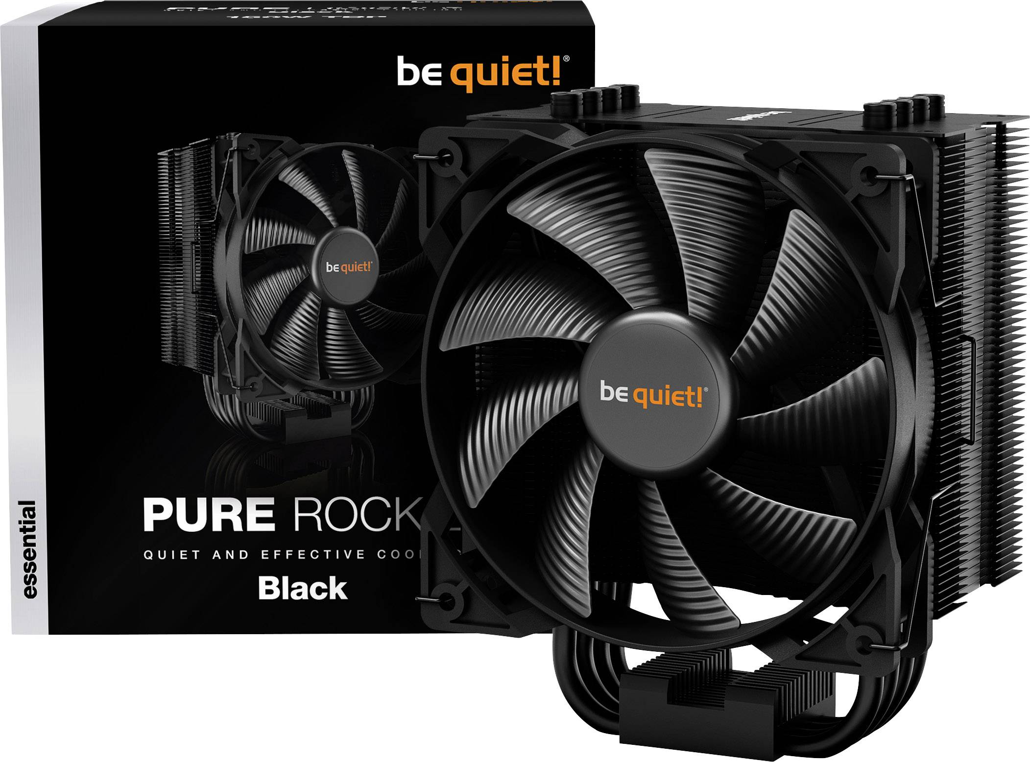 BeQuiet PURE ROCK 2 Chipsatz-Kühler mit Lüfter AMD® AM5, AMD® AM4, Intel® LGA 2066, Intel® LGA 2011-V3, Intel® LGA 1700, Intel® LGA 1200, Int
