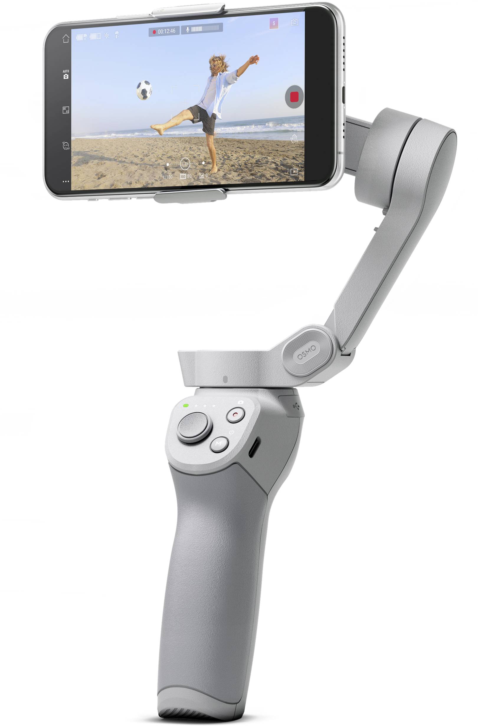 DJI Osmo Mobile 4SE Gimbal elektrisch 1/4 Zoll Grau Bluetooth, inkl. Tasche Belastbar bis 290g