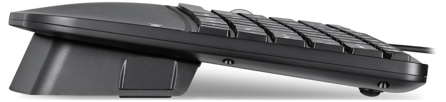 Perixx Ergonomisch Funk Tastatur, Maus-Set Ergonomisch Deutsch, QWERTZ Schwarz