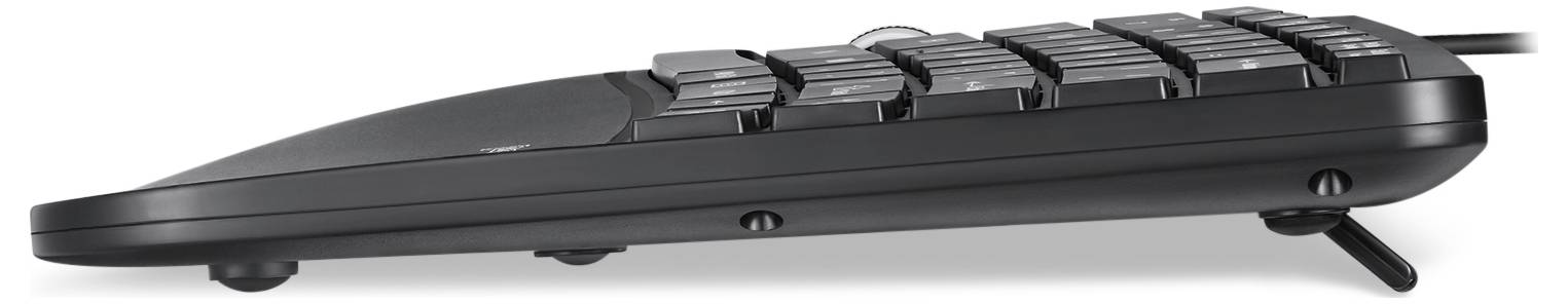 Perixx Ergonomisch Funk Tastatur, Maus-Set Ergonomisch Deutsch, QWERTZ Schwarz