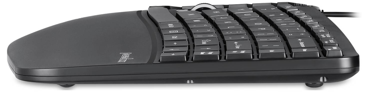 Perixx Ergonomisch Funk Tastatur, Maus-Set Ergonomisch Deutsch, QWERTZ Schwarz