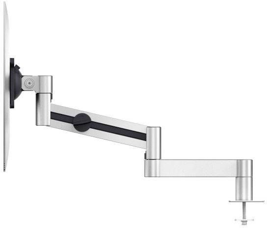 Durable 508423 Monitor-Tischhalterung 53,3 cm (21") - 96,5 cm (38") Silber Drehbar, Neigbar, Höhenverstellbar