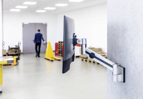 Durable Monitor-Wandhalterung 509023 1 53,3 cm (21") - 96,5 cm (38") Silber Drehbar, Neigbar