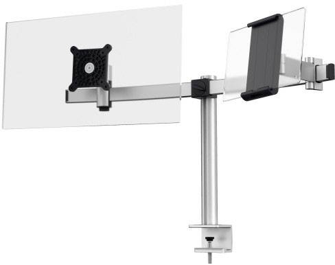 Durable 508723 Monitor-Tischhalterung 1 53,3 cm (21") - 86,4 cm (34") Silber Drehbar, Höhenverstellbar, Neigbar