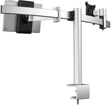 Durable 508723 Monitor-Tischhalterung 1 53,3 cm (21") - 86,4 cm (34") Silber Drehbar, Höhenverstellbar, Neigbar