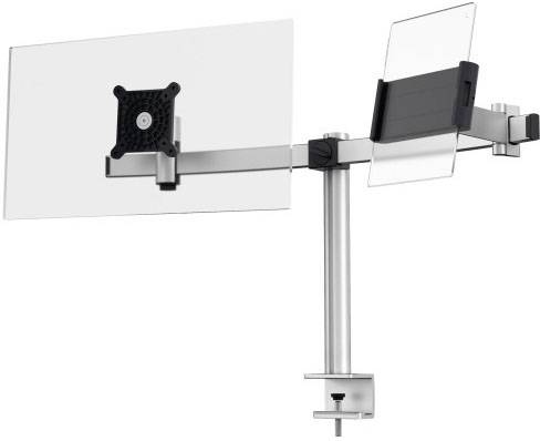 Durable 508723 Monitor-Tischhalterung 1 53,3 cm (21") - 86,4 cm (34") Silber Drehbar, Höhenverstellbar, Neigbar