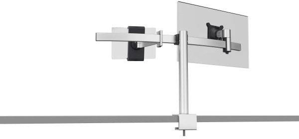 Durable 508723 Monitor-Tischhalterung 1 53,3 cm (21") - 86,4 cm (34") Silber Drehbar, Höhenverstellbar, Neigbar