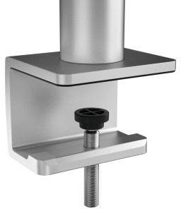 Durable 508323 Monitor-Tischhalterung 53,3 cm (21") - 96,5 cm (38") Silber Drehbar, Schwenkbar, Höhenverstellbar, Neigbar