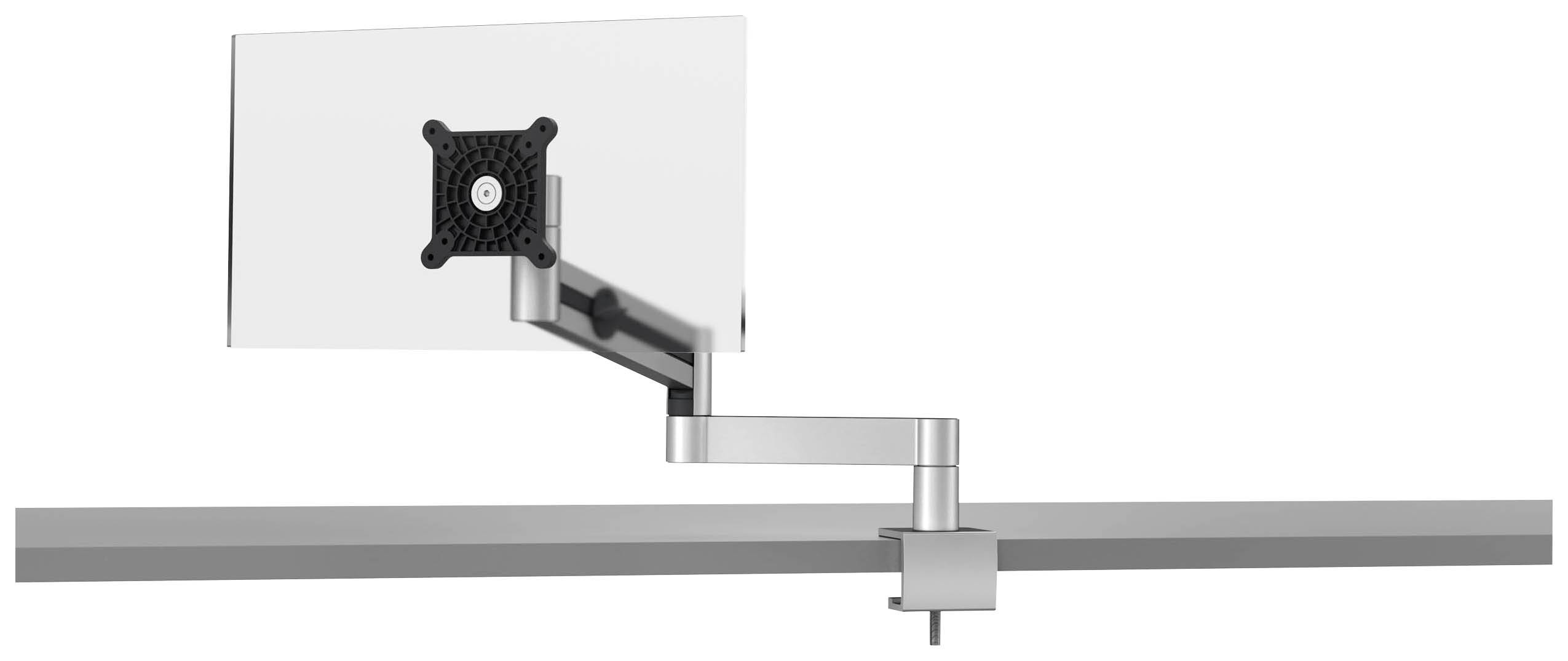 DURABLE - Befestigungskit - einstellbarer Arm - für Monitor / Curved-Monitor - Aluminium, hochwertiger Kunststoff - Silb