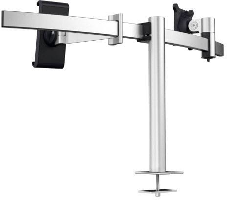 Durable 508823 Monitor-Tischhalterung 1 53,3 cm (21") - 86,4 cm (34") Silber Drehbar, Höhenverstellbar, Neigbar