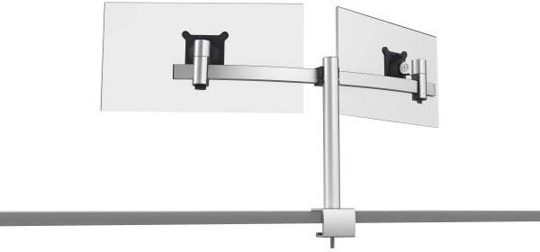 Durable 508523 Monitor-Tischhalterung 53,3 cm (21") - 68,6 cm (27") Silber Drehbar, Neigbar, Höhenverstellbar