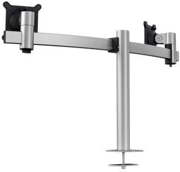 Durable Monitor-Tischhalterung 508623 2 53,3 cm (21") - 68,6 cm (27") Silber Drehbar, Neigbar, Höhenverstellbar
