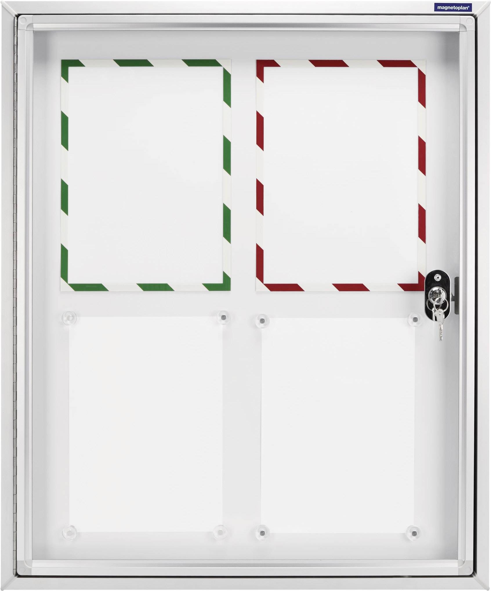 Magnetoplan Schaukasten 1214100 Verwendung für Papierformat: 6 x DIN A4 Außenbereich 1214100 Aluminium 1St.