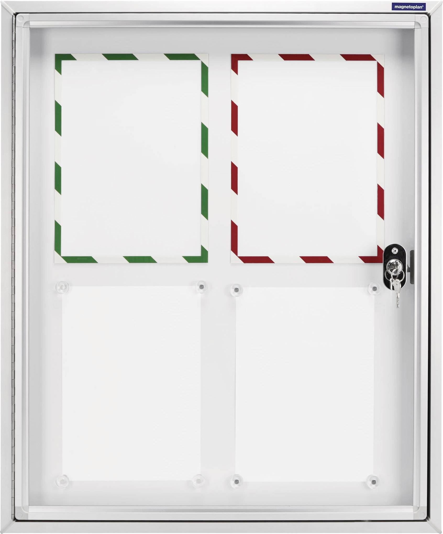 Magnetoplan Schaukasten 1214300 Verwendung für Papierformat: 12 x DIN A4 Außenbereich 1214300 Aluminium 1St.
