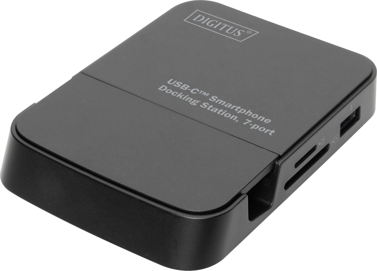 Digitus USB 3.0 Typ-C™ Smartphone Docking Station USB-C® (USB 3.2 Gen 1) Handy Dockingstation Schwarz