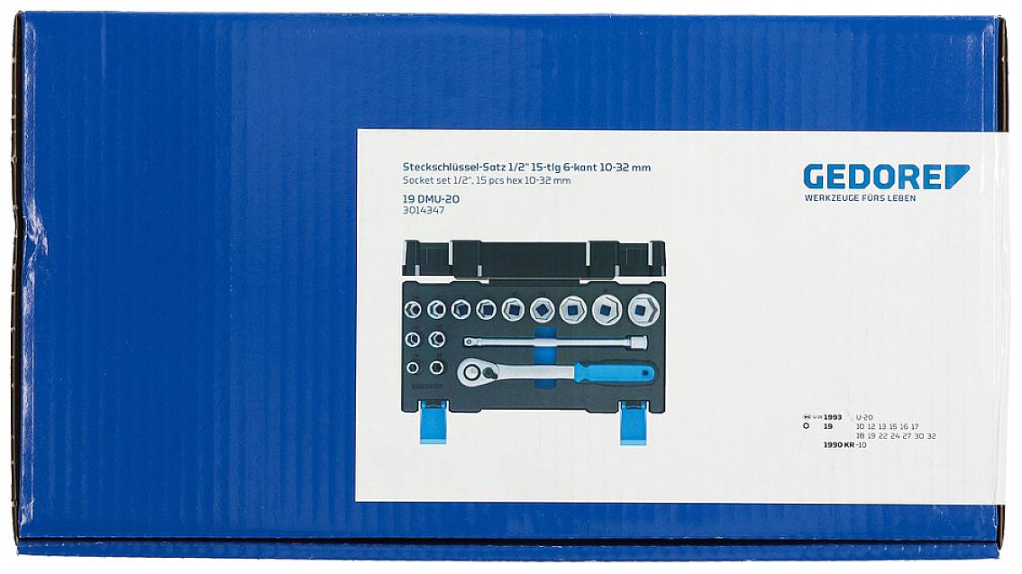 Gedore 19 DMU-20 Steckschlüsselsatz 3014347
