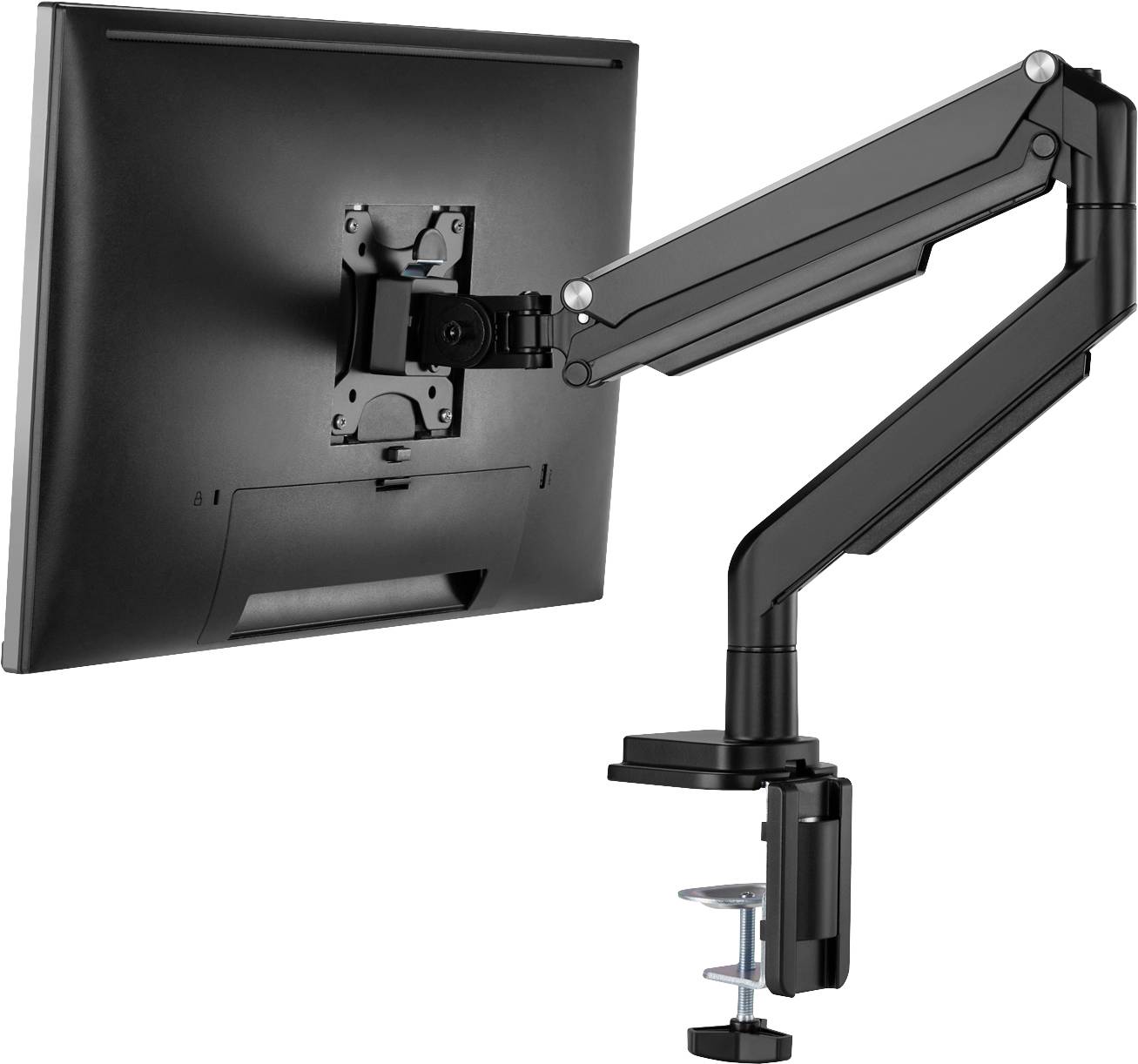 Digitus DA-90394 1fach Monitor-Tischhalterung 38,1cm (15") - 81,3cm (32") Schwarz Drehbar, Höhenverstellbar, Neigbar