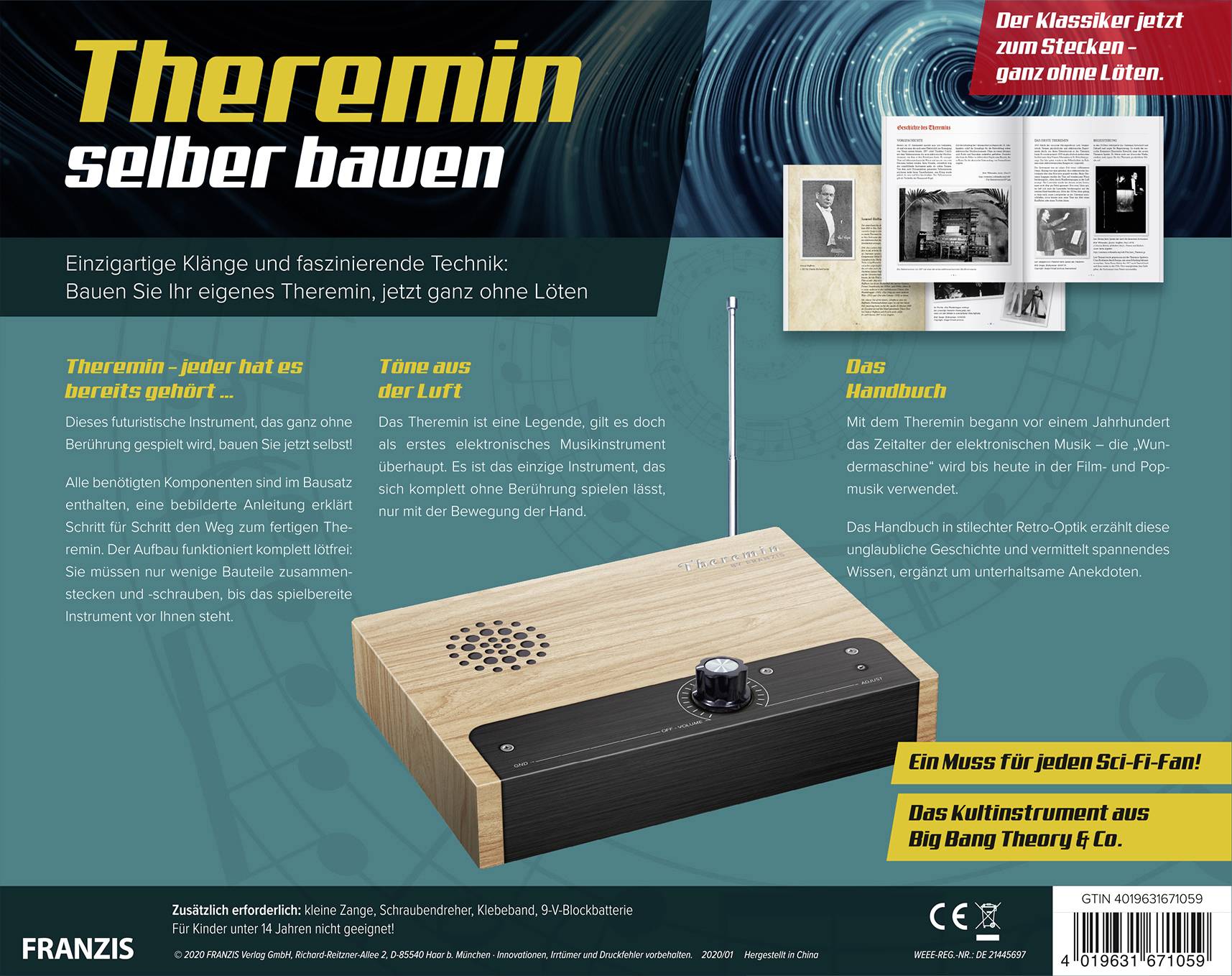 FRANZIS Verlag Theremin selber bauen Bausatz ab 14 Jahre