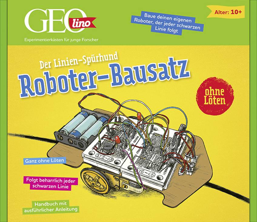 Franzis Verlag Roboter Bausatz GEOlino - Der Linien-Spürhund Bausatz 67076