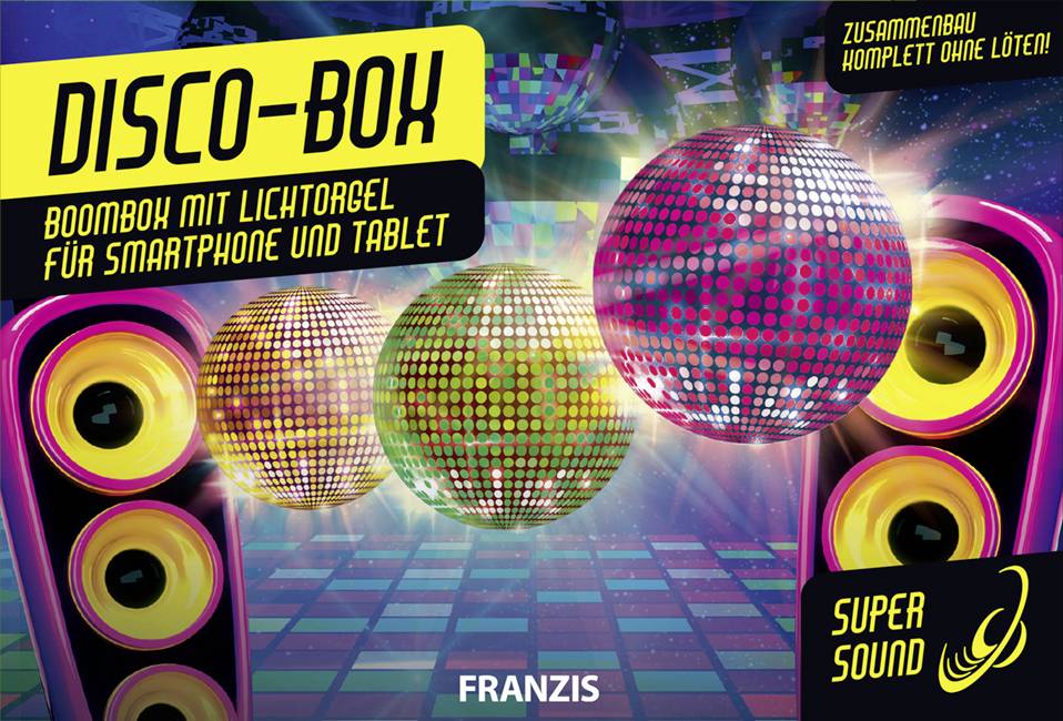 Franzis Verlag 67082 Disco-Box Bausätze, Sound & Light Bausatz ab 14 Jahre