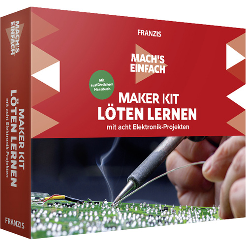 Franzis Verlag 67122 Mach's einfach - Löten lernen Löten Maker Kit ab 14 Jahre