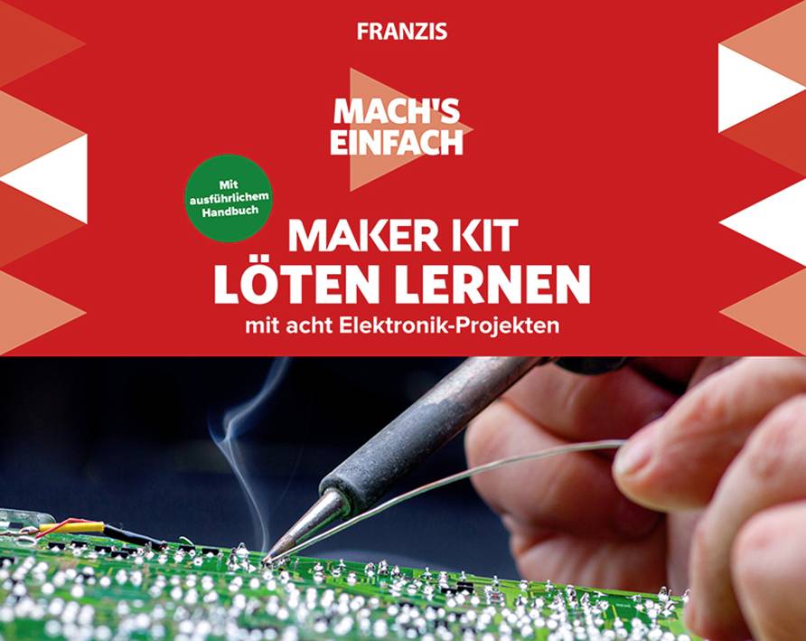 FRANZIS Verlag 67122 Mach's einfach - Löten lernen Löten Maker Kit ab 14 Jahre