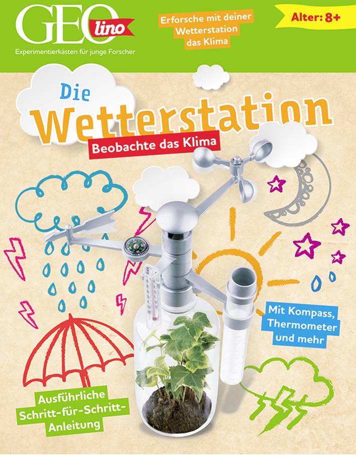 Franzis Verlag 67104 GEOlino - Wetterstation Bausatz ab 8 Jahre