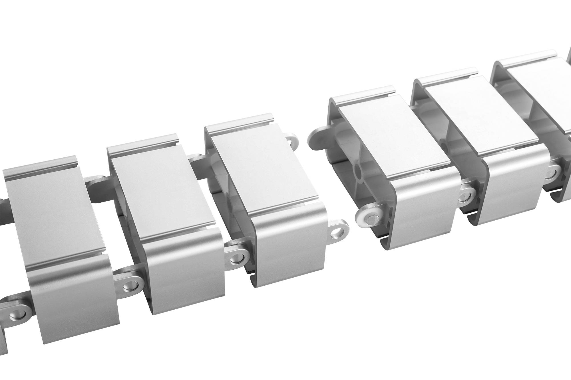 Digitus Kabel-Bündelschlauch 130cm ABS Kunststoff, Metall Silber flexibel (L x B x H) 130 x 6.7 x 3.5cm 1 St. DA-90506