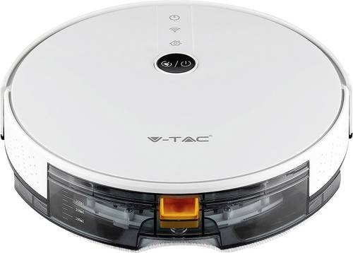 V-TAC VT-5555 white Reinigungsroboter Weiß Fernbedienbar, App gesteuert, Kompatibel mit Amazon Alex