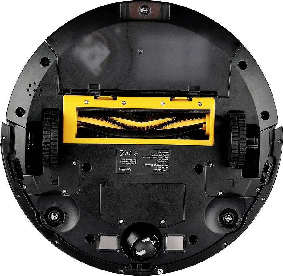 V-TAC VT-5555 white Reinigungsroboter Weiß Fernbedienbar, App gesteuert, kompatibel mit Amazon Alexa, kompatibel mit Google Home