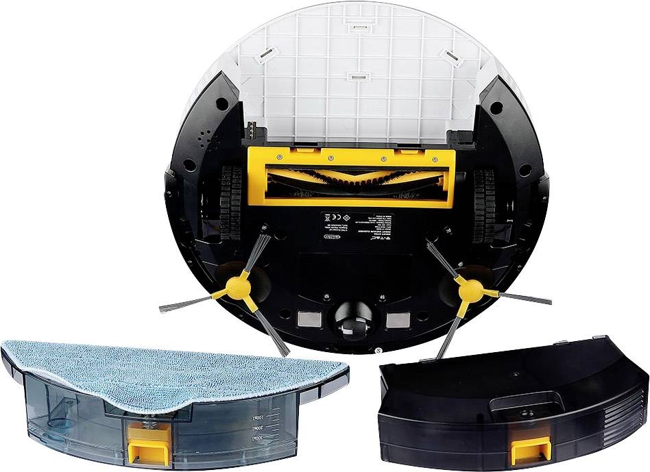 V-TAC VT-5555 white Reinigungsroboter Weiß Fernbedienbar, App gesteuert, kompatibel mit Amazon Alexa, kompatibel mit Google Home