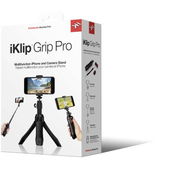 IK Multimedia iKlip Grip Pro Selfie Stick 9.1cm 1/4 Zoll Schwarz Bluetooth
