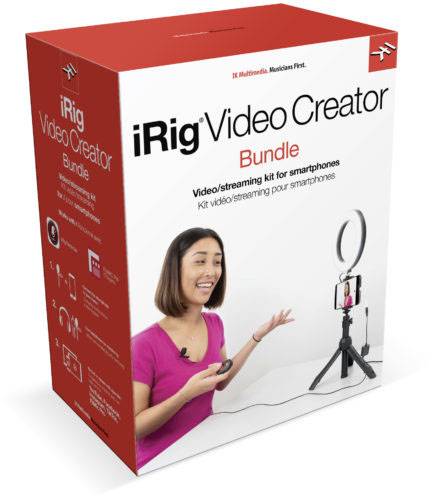 IK Multimedia iRig Video Creator Bundle Ansteck Handymikrofon Übertragungsart (Details):Kabelgebunden inkl. Klammer, inkl. Tasche