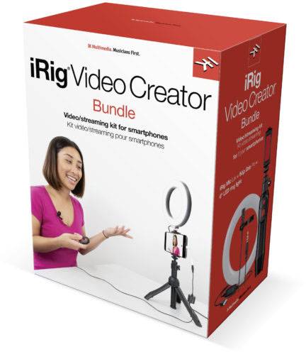 IK Multimedia iRig Video Creator Bundle Ansteck Handymikrofon Übertragungsart (Details):Kabelgebunden inkl. Klammer, inkl. Tasche
