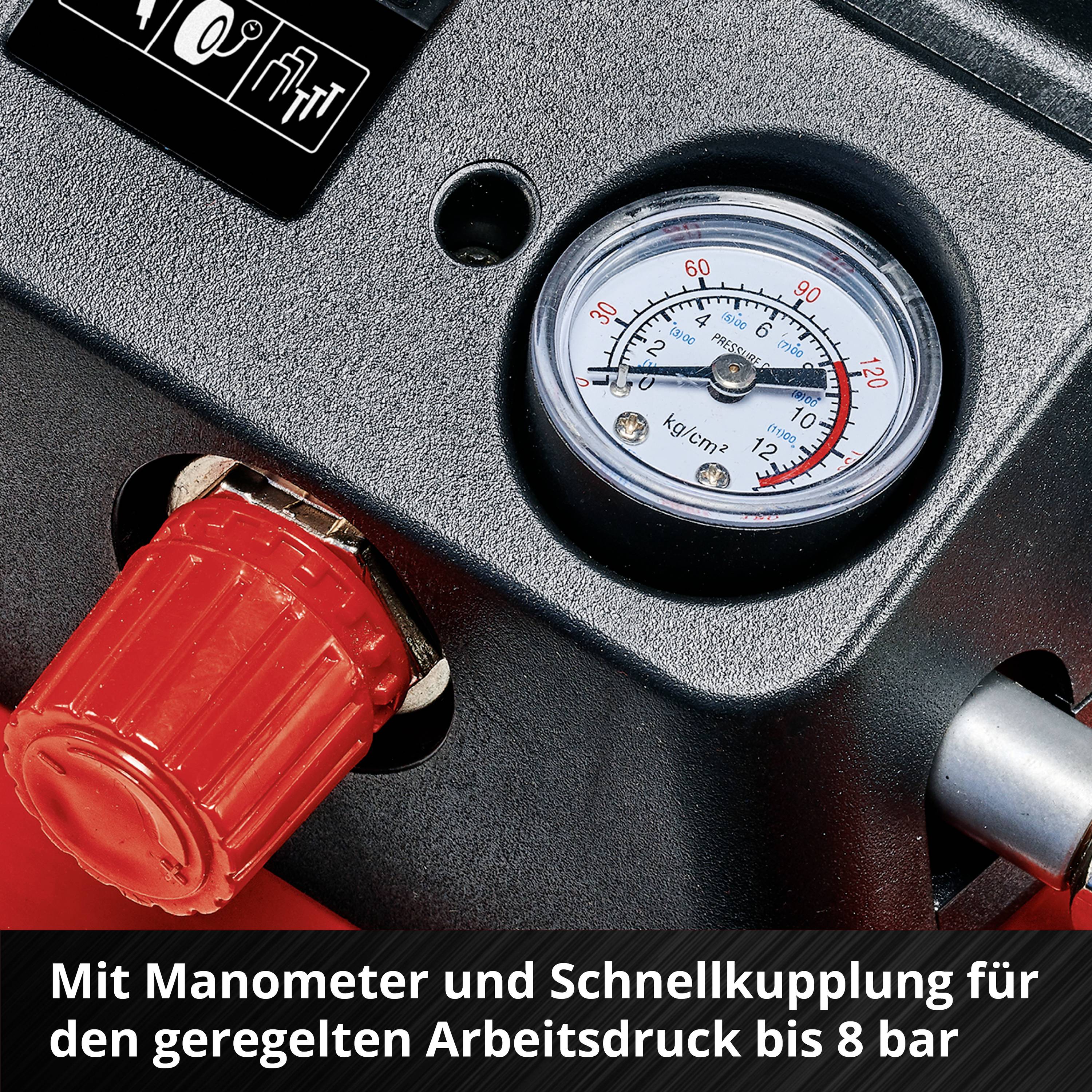 Einhell 4020450 Kompressor Power X-Change TE-AC 36/6/8 Li – Solo 8 bar 1 Zylinder