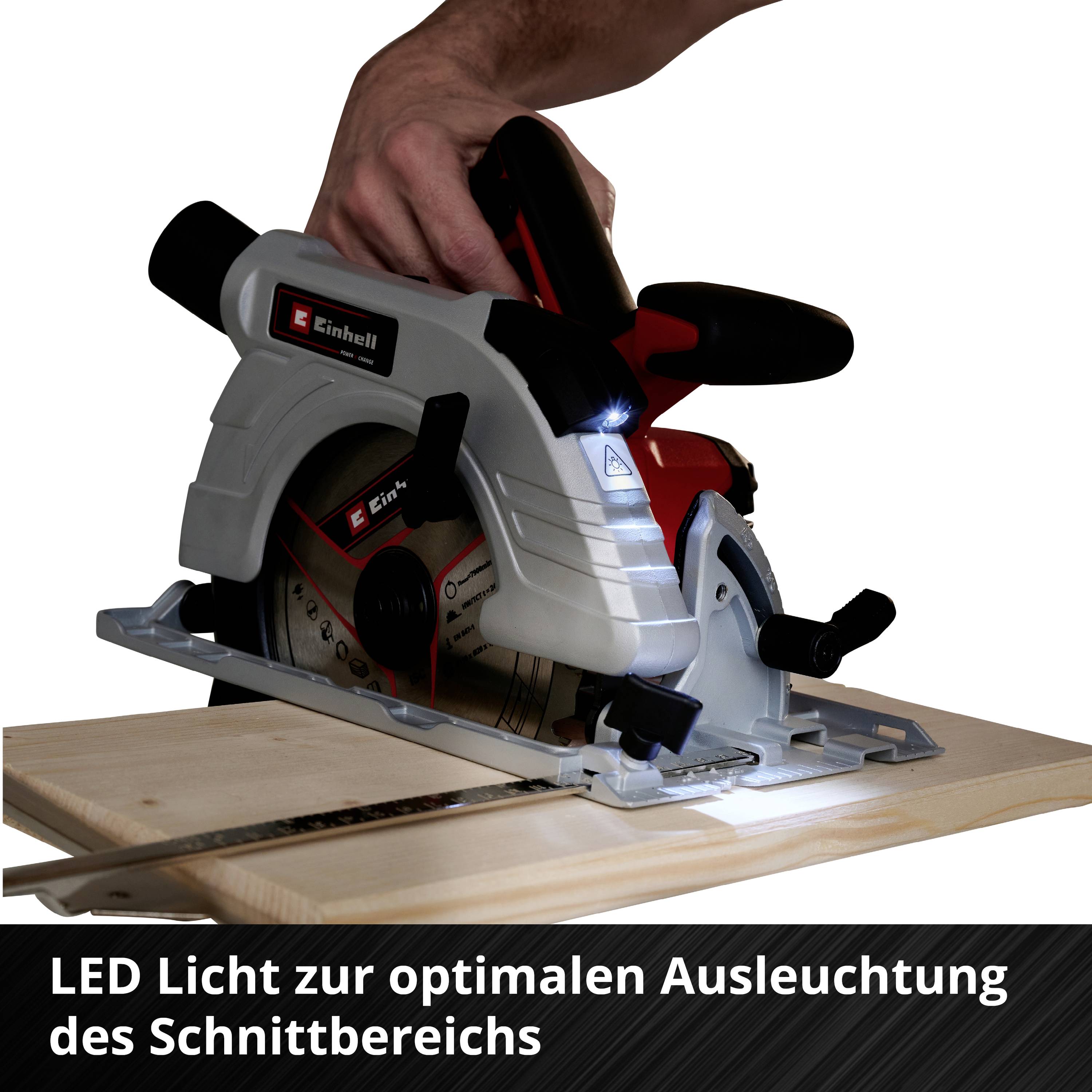 Einhell Professional TP-CS 18/190 Li BL - Solo Akku-Handkreissäge Schnitttiefe max. (90°) 65mm bürstenlos, ohne Akku, ohne