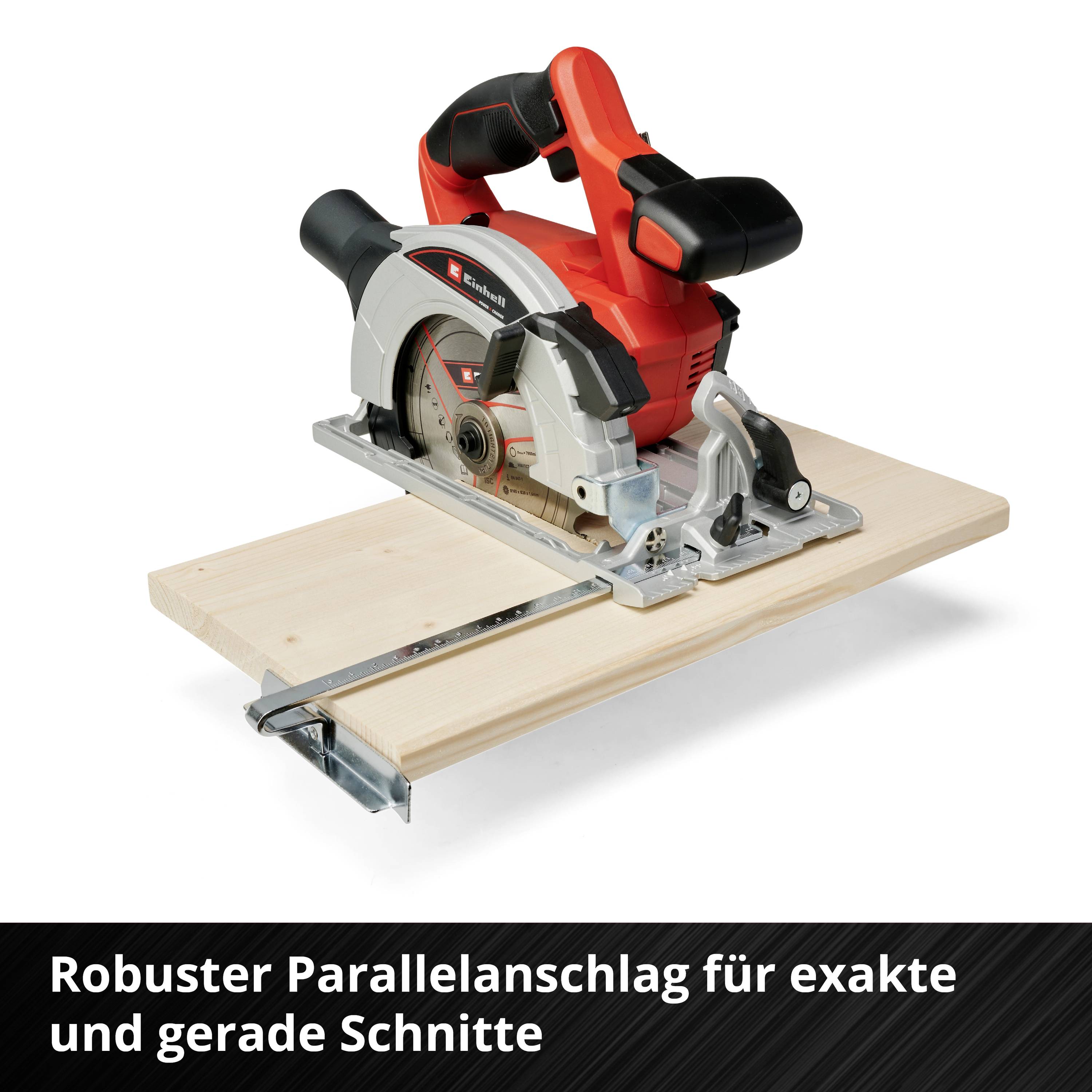 Einhell TE-CS 18/165-1 Li - Solo Akku-Handkreissäge Schnitttiefe max. (90°) 54mm ohne Akku, inkl. Trennscheibe 18V