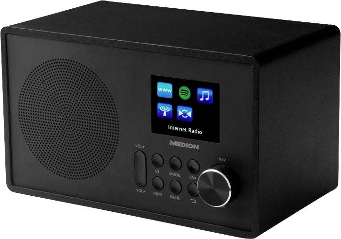 Medion E85080 Internet Küchenradio UKW AUX, WLAN, Internetradio Schwarz